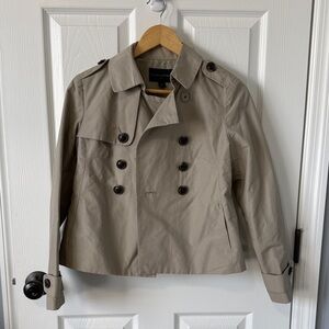Banana Republic Women's Tan Double-Breasted Trench Coat